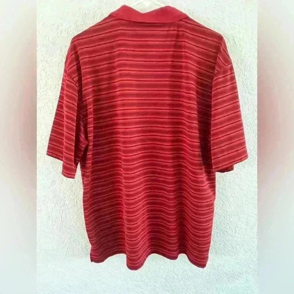 PGA Tour red striped polo shirt men’s XL - Picture 4 of 4